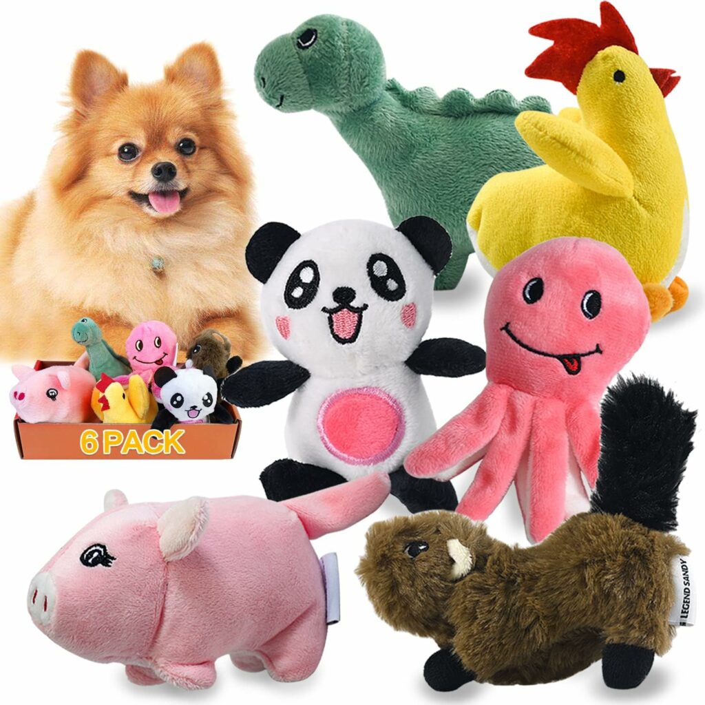 Comparaison de 5 jouets couineurs en peluche pour chiens