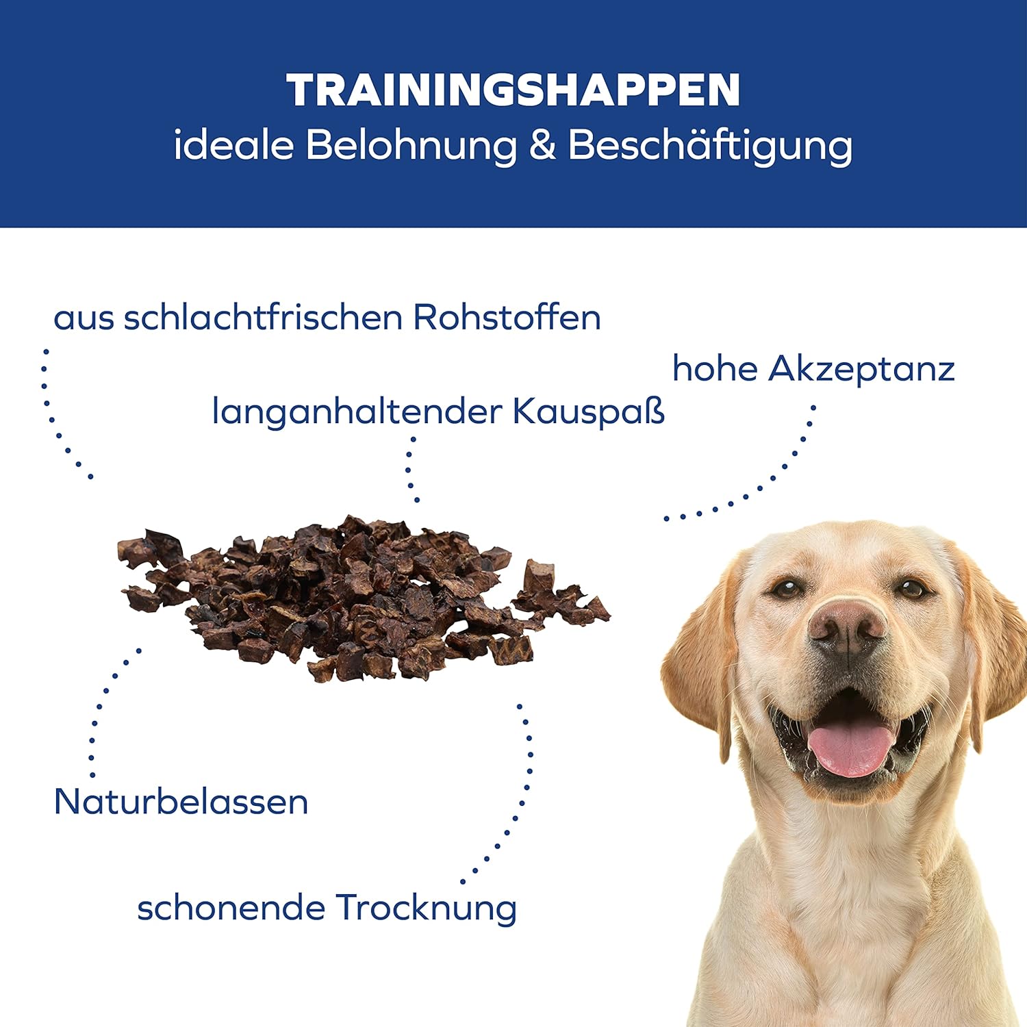 Tiernahrung Schwenner - Sac de dressage séché pour chiens I 1000 g de poumon de bœuf I Sac à friandises pour lentraînement des chiens